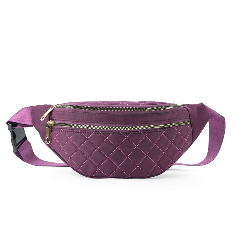 Ceinture Sacoche Rouge Matelassée Tendance
