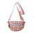 Sac Banane Chic Cuir Damier Élégant - modèle Rose - Banane Avenue ™