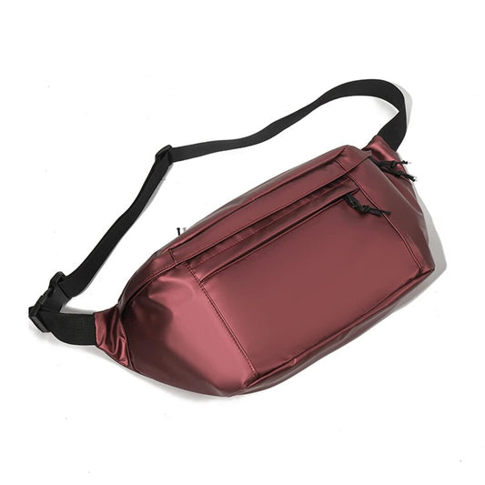 Sac Banane Urbain Élégant Bordeaux Unisexe
