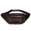 Sacoche Banane Urbaine Cuir Marron Vintage