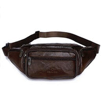Sacoche Banane Urbaine Cuir Marron Vintage - Banane Avenue ™
