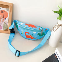 Sac Banane Enfant Motif Dinosaure Coloré - modèle Bleu ciel - Banane Avenue ™