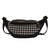 Ceinture Élégante Houndstooth Tendance Unisexe - modèle Noir - Banane Avenue ™