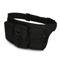 Sac Banane Tactique Camouflage Militaire Multipoche - modèle black - Banane Avenue ™