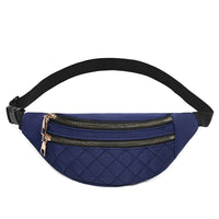 Sac Banane Rose Matelassé Élégant Léger - modèle Bleu - Banane Avenue ™