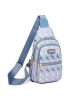 Sacoche Banane Casual Motif Chevaux Bleus - modèle Bleu - Banane Avenue ™