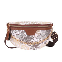 Sacoche Banane Florale Chic avec Chaîne - Banane Avenue ™