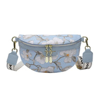 Sac Banane Floral Elégance Tendance Urbaine - modèle Bleu - Banane Avenue ™