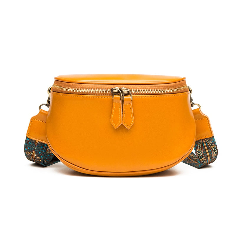 Sac Banane Tendance Orange Détails Ethniques