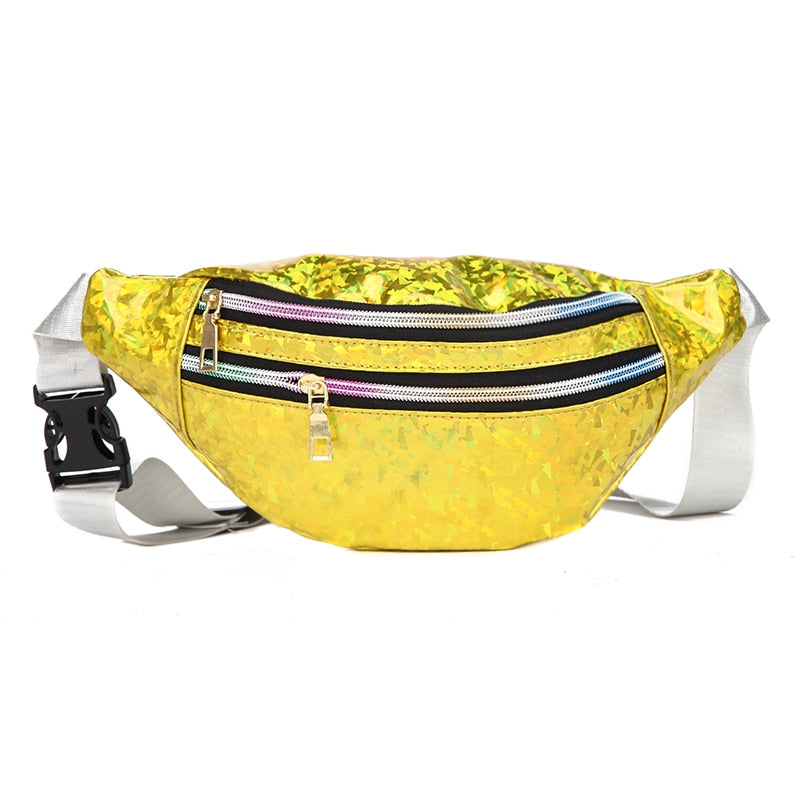 Sac Banane Brillant Rose Tendance Urbaine