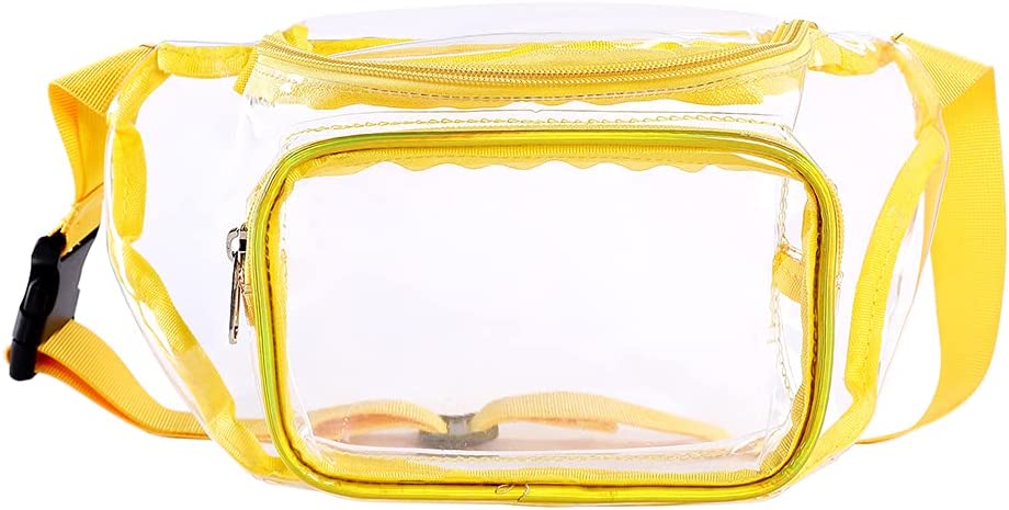 Sac Banane Transparent Sport Unisexe Jaune