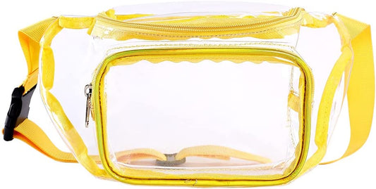 Sac Banane Transparent Sport Unisexe Jaune