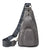 Sac Banane Élégant Cuir Gris Unisexe - modèle Gris - Banane Avenue ™