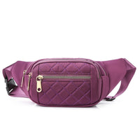 Sac Banane Élégant Rouge Matelassé Tendance - modèle Violet - Banane Avenue ™