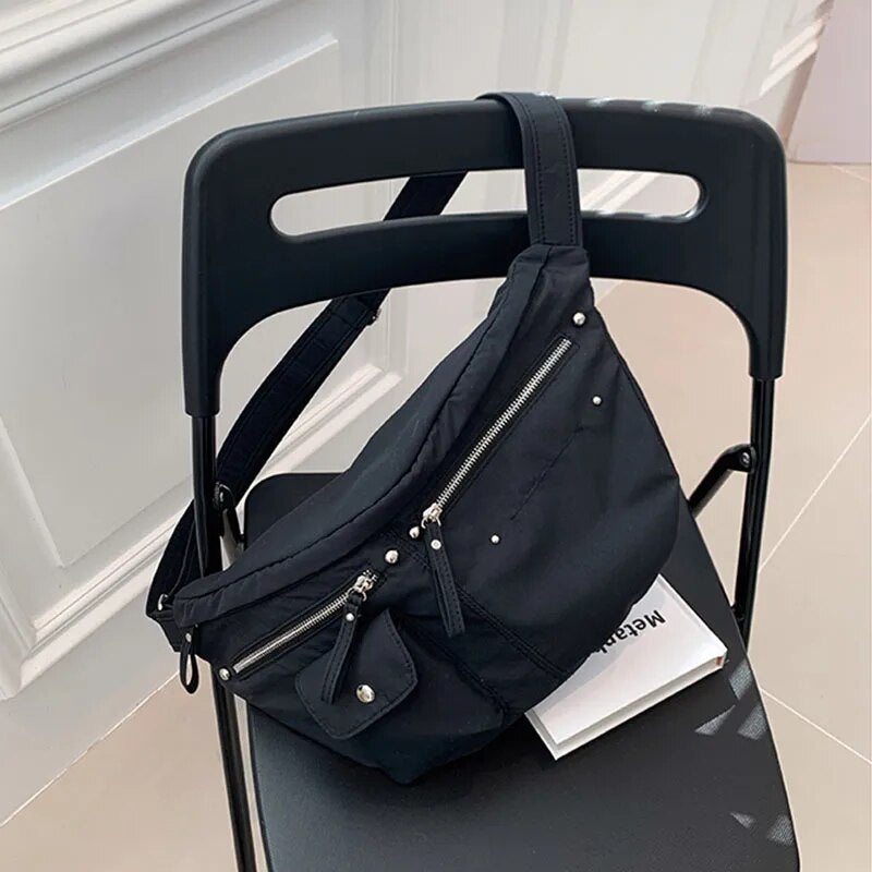 Sac Banane Urbain Vert Pratique Multipoches