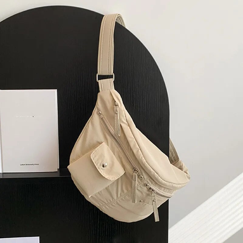 Sac Banane Urbain Vert Pratique Multipoches