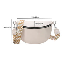 Sac Banane Urbain Chic Noir Zigzag - modèle Beige - Banane Avenue ™