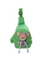 Sac Banane Enfant Motif Ours Sportif - modèle Vert - Banane Avenue ™