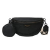 Sac Banane Cuir Floral Élégant avec Chaîne