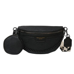 Acheter Sac Banane Cuir Noir Tendance Unisexe - Banane Avenue ™