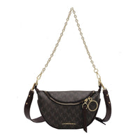 Sac Banane Élégant Monogramme Chic Beige - modèle Café - Banane Avenue ™