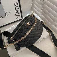 Sac Banane Élégance Urbaine Blanche - modèle Black - Banane Avenue ™