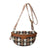 Sac Banane Chic Cuir Damier Élégant - modèle Marron - Banane Avenue ™