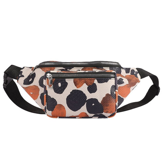 Sac Banane Floral Urbain Tendance Unisexe