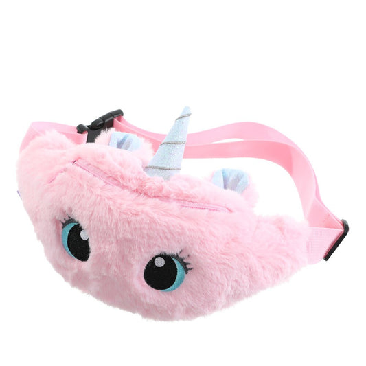 Sac Banane Enfant Licorne Peluche Rose