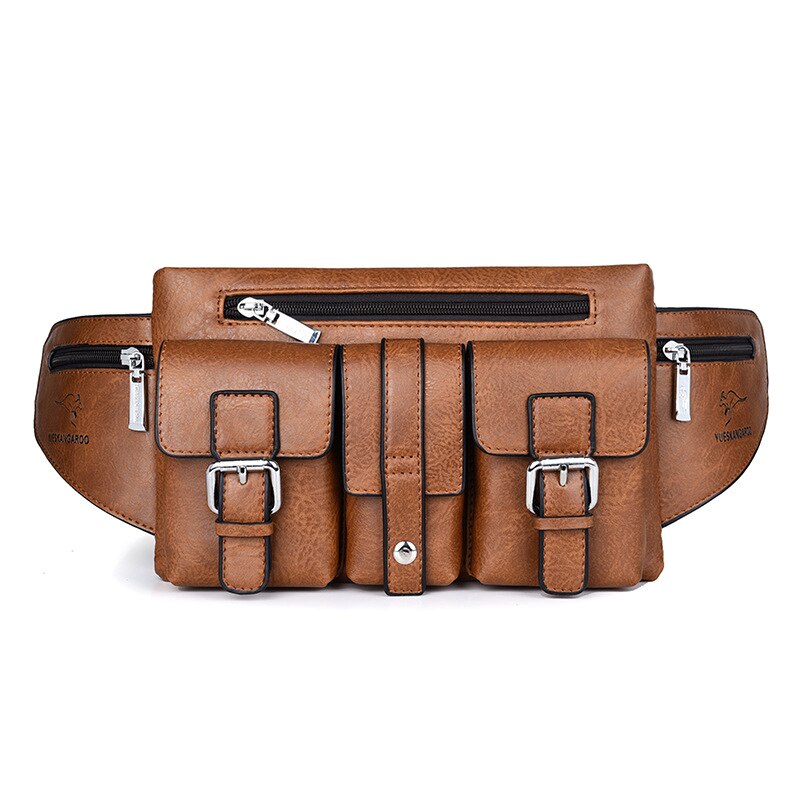 Sacoche Banane Cuir Tendance Urbaine Marron