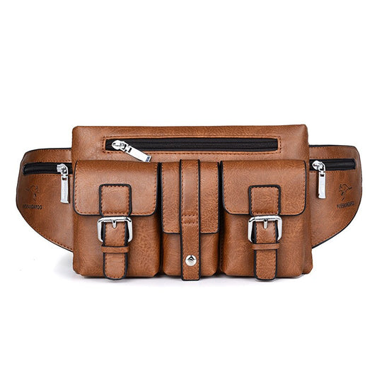 Sacoche Banane Cuir Tendance Urbaine Marron
