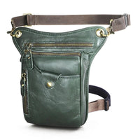 Sac Banane Cuir Vert Élégant Multipoche - Banane Avenue ™