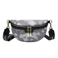 Sac Banane Floral Elégance Tendance Urbaine - modèle Noir - Banane Avenue ™