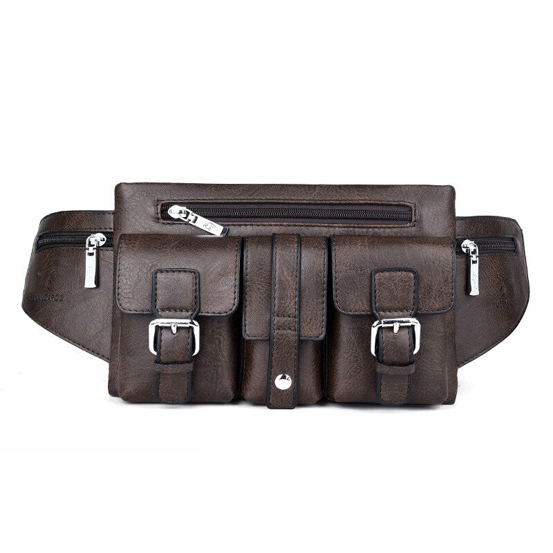 Sacoche Banane Cuir Tendance Urbaine Marron