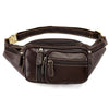 Sac Banane Élégant Cuir Marron Effet Croco
