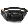 Sac Banane Élégant Cuir Marron Effet Croco