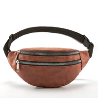 Sac Banane Urbain Gris Tendance Multipoches - modèle Marron - Banane Avenue ™