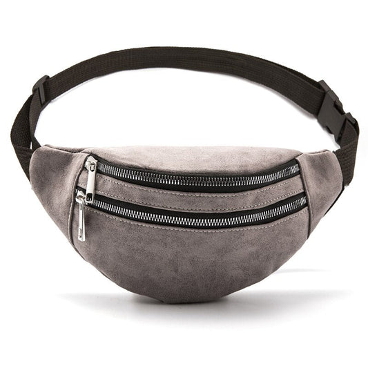 Sac Banane Urbain Gris Tendance Multipoches