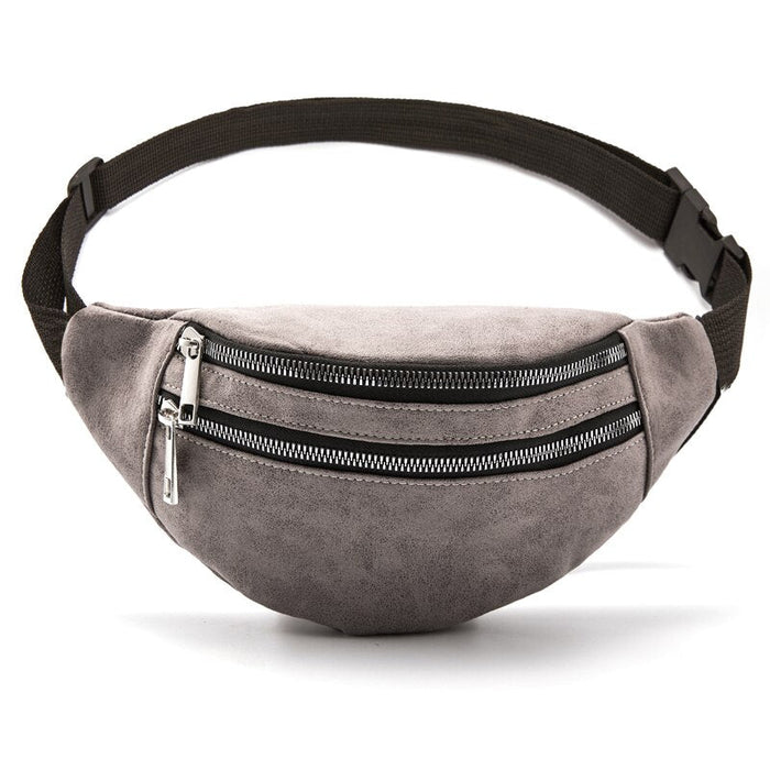Sac Banane Urbain Gris Tendance Multipoches