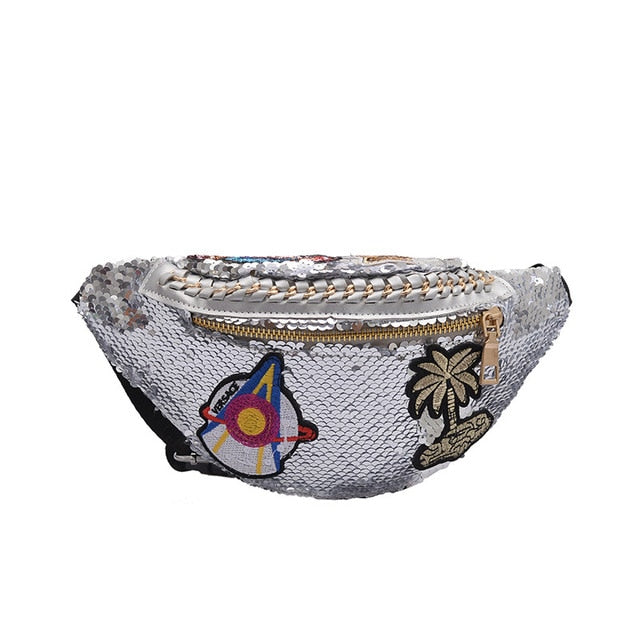 Sac Banane Sequins Mode Urbaine