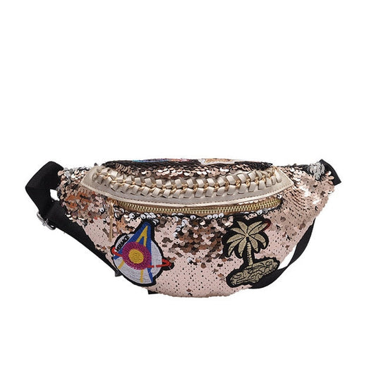 Sac Banane Sequins Mode Urbaine