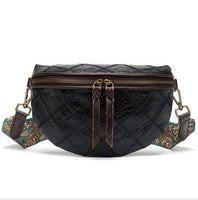 Sac Banane Urbain Motifs Ethniques Chic - modèle Noir - Banane Avenue ™