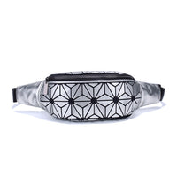 Sac Banane Urbain Motif Géométrique Noir et Blanc