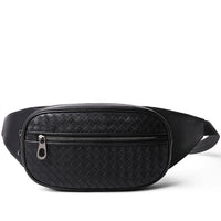 Sac Banane Élégant Noir Matelassé Unisexe