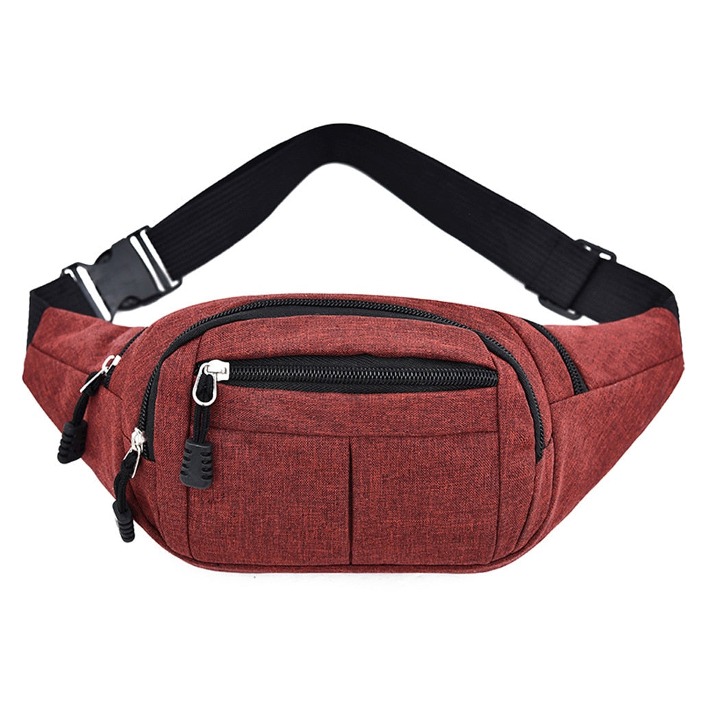 Sac Banane Urbain Tendance Rouge Unisexe