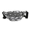 Sac Banane Urbain Motif Python Noir Blanc