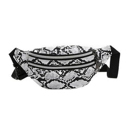 Acheter Sac Banane Urbain Motif Python Noir Blanc - Banane Avenue ™