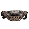 Sac Banane Urbain Motif Python Noir Blanc