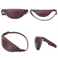 Sac Banane Cuir Noir Unisexe Élégant - modèle Cafe - Banane Avenue ™