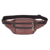 Sac Banane Cuir Marron Élégant Unisexe